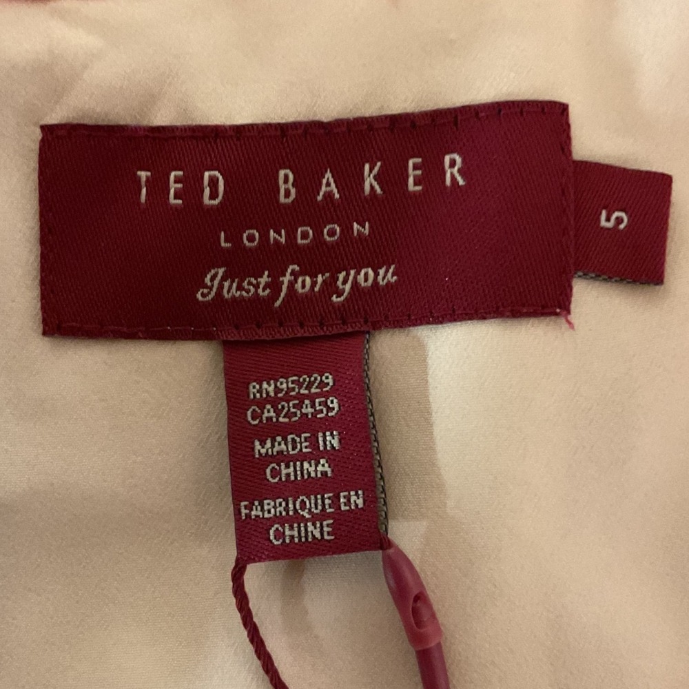 Ted Baker London Women's Floral Print Empire Waist Vibrant Maxi Dress Sz 10 NWT - Picture 9 of 14